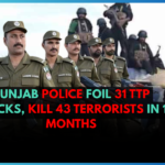 Punjab Police Foil 31 TTP Attacks, Kill 43 Terrorists in 18 Months