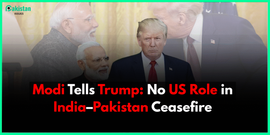 Modi Tells Trump: "No US Role in India–Pakistan Ceasefire"