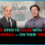 PTI Open to Talks with PM Shehbaz — On Their Terms