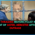 Man Thrashes Motorcyclist in Front of Sister, Arrested After Outrage